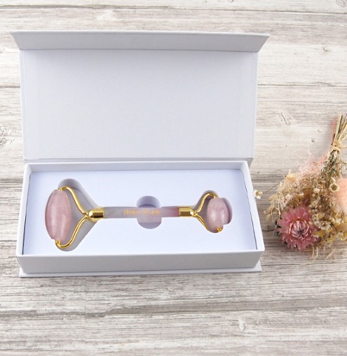 Rouleau de Jade Quartz Rose boite